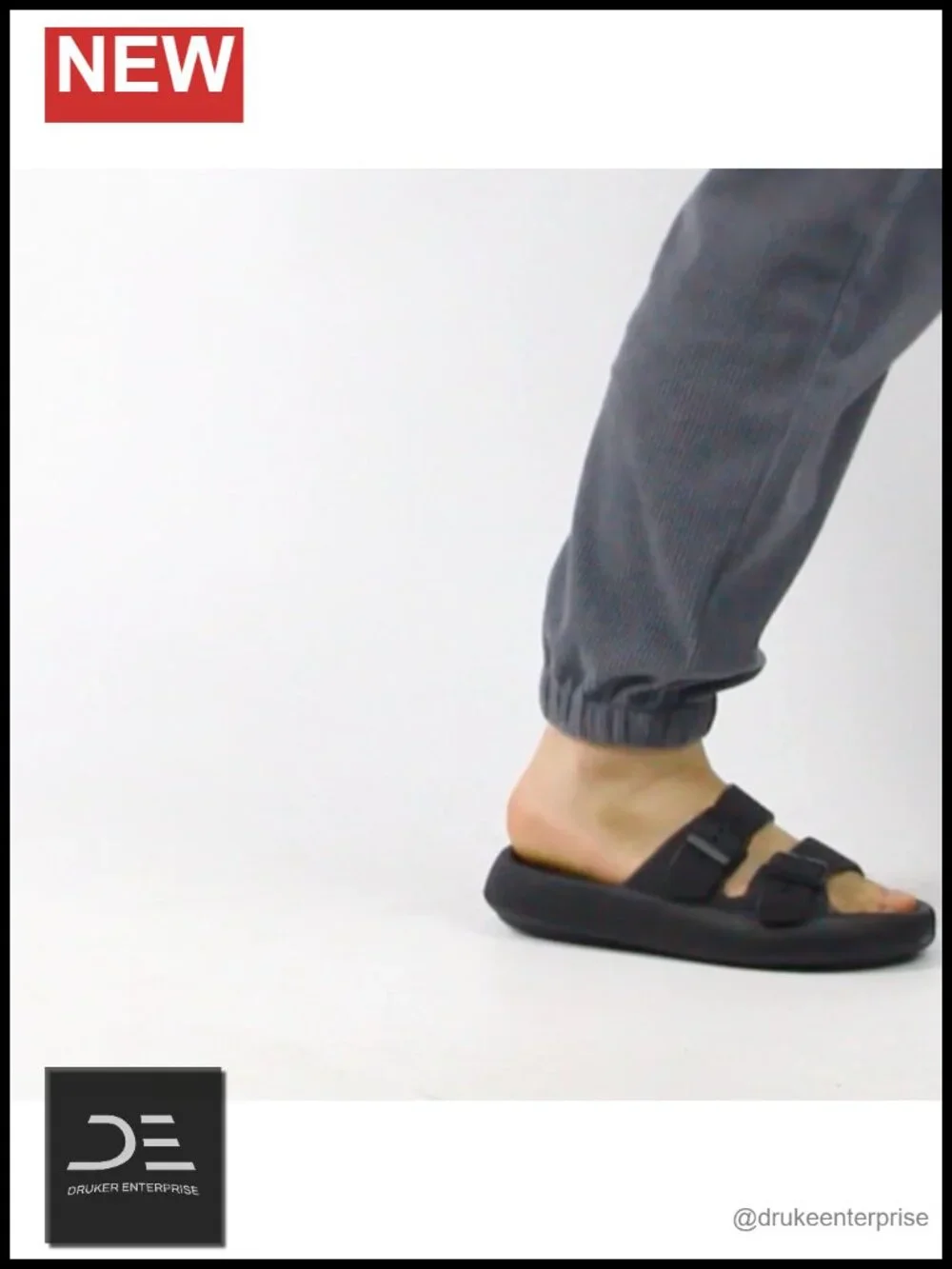 Thick Sole Adjustable Buckle EVA Sandals for Men Women